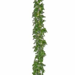 108'' In. Lighted Faux Cedar Garland