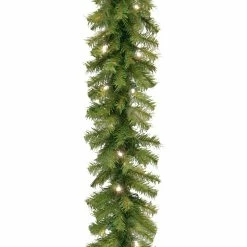 108'' In. Lighted Faux Fir Garland