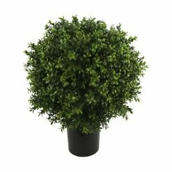 24'' Faux Boxwood Topiary In Planter