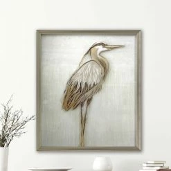 'Crane 1 By Adamson-Ray - Picture Frame Painting On Wood -BirchLane Sales Store 27Crane1byAdamson Ray PictureFramePaintingonWood 2