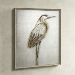 'Crane 1 By Adamson-Ray - Picture Frame Painting On Wood -BirchLane Sales Store 27Crane1byAdamson Ray PictureFramePaintingonWood 3