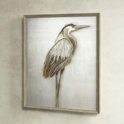 'Crane 1 By Adamson-Ray - Picture Frame Painting On Wood -BirchLane Sales Store 27Crane1byAdamson Ray PictureFramePaintingonWood 4