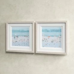 'Sea Glass Sandbar' 2 Piece Framed Painting Set -BirchLane Sales Store 27SeaGlassSandbar272PieceFramedPaintingSet 3