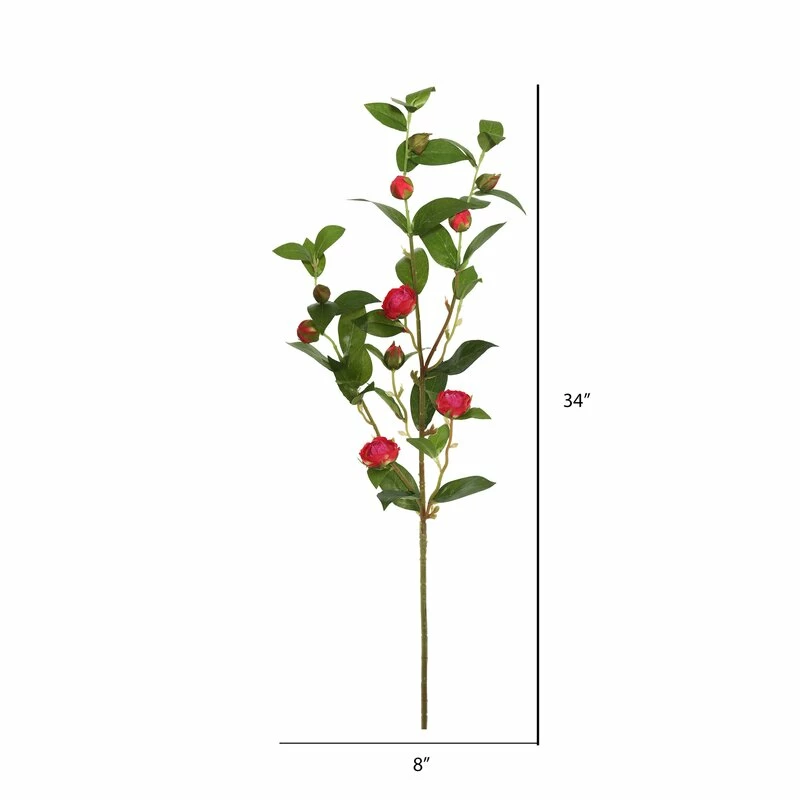34" Artificial Tea Rose Spray 4 34" Artificial Tea Rose Spray - Image 4