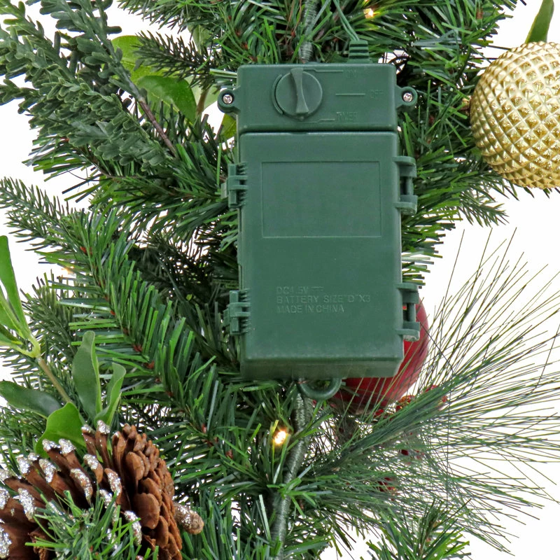 9' Garland With 100 Clear/White Lights 3 9' Garland With 100 Clear/White Lights - Image 3