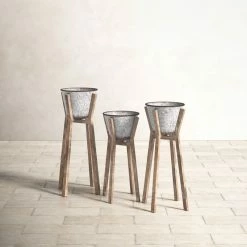 Aberdeen Outdoor Pot Planter - Set Of 3 -BirchLane Sales Store AberdeenOutdoorPotPlanter Setof3 4