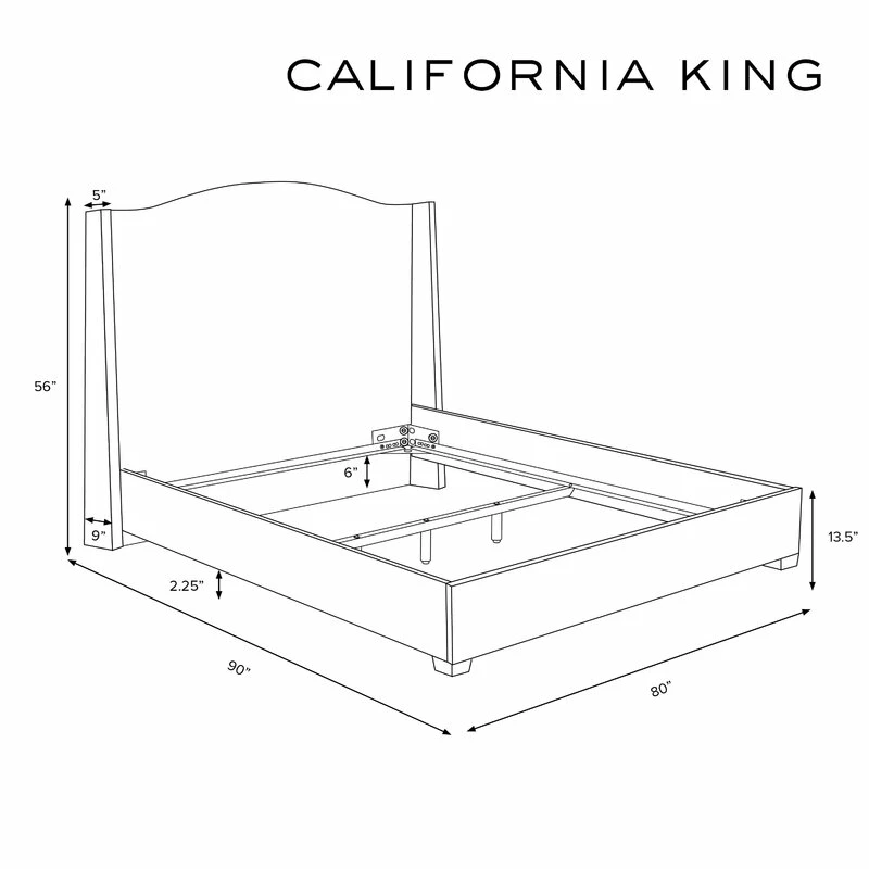 Abrahamsville Upholstered Wingback Bed 5 Abrahamsville Upholstered Wingback Bed - Image 5