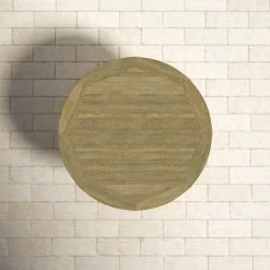 Academy Round Outdoor Dining Table In Solid Reclaimed Teak -BirchLane Sales Store AcademyRoundOutdoorDiningTableinSolidReclaimedTeak 4