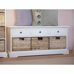 Adayla Solid Wood Drawers Storage Bench -BirchLane Sales Store AdaylaSolidWoodDrawersStorageBench 2