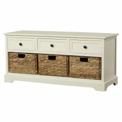 Adayla Solid Wood Drawers Storage Bench -BirchLane Sales Store AdaylaSolidWoodDrawersStorageBench 4