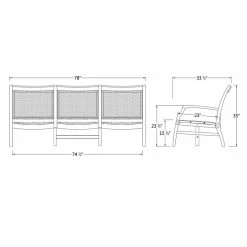 Adina 78'' Outdoor Sofa -BirchLane Sales Store Adina782727OutdoorSofa 3