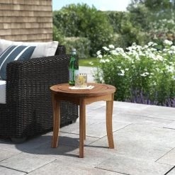 Akiva Eucalyptus Outdoor Side Table -BirchLane Sales Store AkivaEucalyptusOutdoorSideTable 3