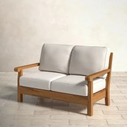 Alby 56'' Teak Outdoor Sofa -BirchLane Sales Store Alby562727TeakOutdoorSofa 3