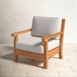 Alby Teak Outdoor Lounge Chair -BirchLane Sales Store AlbyTeakOutdoorLoungeChair 3