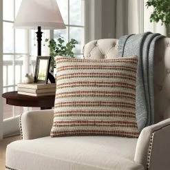 Allentown Striped Linen Throw Pillow -BirchLane Sales Store AllentownStripedLinenThrowPillow 2