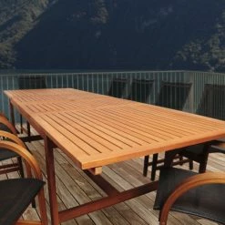 Alyisa Extendable Eucalyptus Outdoor Dining Table -BirchLane Sales Store AlyisaExtendableEucalyptusOutdoorDiningTable 2