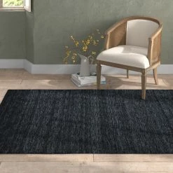 Ameirah Handmade Wool Black Rug -BirchLane Sales Store AmeirahHandmadeWoolBlackRug 2