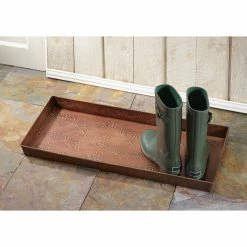 Antique Copper Pine Cone 30 In. X 13 In. Indoor Boot Tray -BirchLane Sales Store AntiqueCopperPineCone30in.x13in.IndoorBootTray 4