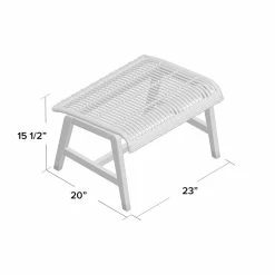 Anyston Teak Outdoor Ottoman -BirchLane Sales Store AnystonTeakOutdoorOttoman 2