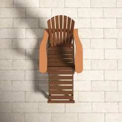 Aredale Eucalyptus Outdoor Adirondack Chair With Ottoman -BirchLane Sales Store AredaleEucalyptusOutdoorAdirondackChairWithOttoman 3