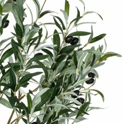 Artificial Green Olive Tree In Black Planters Pot. -BirchLane Sales Store ArtificialGreenOliveTreeinBlackPlantersPot 4