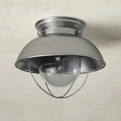 Audrey Seeded Outdoor Semi Flush Mount