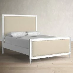 Batten Solid Wood And Upholstered Low Profile Standard Bed -BirchLane Sales Store BattenSolidWoodandUpholsteredLowProfileStandardBed 4