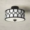 Bayberry Fabric Semi Flush Mount