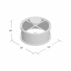 Bayberry Fabric Semi Flush Mount -BirchLane Sales Store BayberryFabricSemiFlushMount 2