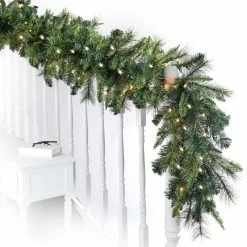 Belgium 108'' In. Lighted Faux Pine Garland