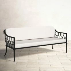 Bellmore 68" Wide Outdoor Patio Sofa With Sunbrella Cushions -BirchLane Sales Store Bellmore6822WideOutdoorPatioSofawithSunbrellaCushions 2