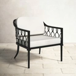 Bellmore Patio Chair With Sunbrella Cushions -BirchLane Sales Store BellmorePatioChairwithSunbrellaCushions 2