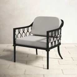 Bellmore Patio Chair With Sunbrella Cushions -BirchLane Sales Store BellmorePatioChairwithSunbrellaCushions 3