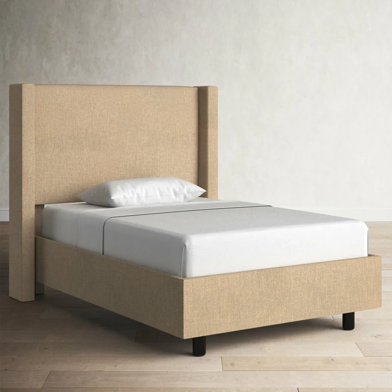 Benson Upholstered Wingback Bed 2 Benson Upholstered Wingback Bed - Image 2