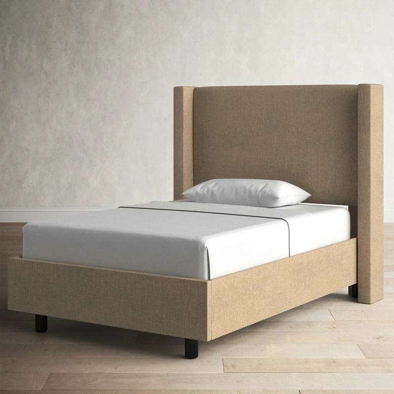 Benson Upholstered Wingback Bed 3 Benson Upholstered Wingback Bed - Image 3