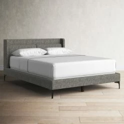 Bijou Upholstered Wingback Bed -BirchLane Sales Store BijouUpholsteredWingbackBed 2