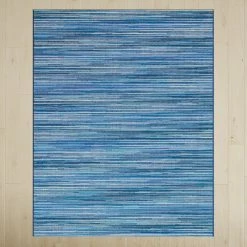 Bocana Aqua/Blue Indoor/Outdoor Rug