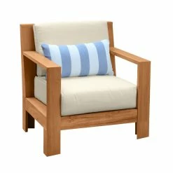Bogota Teak Patio Chair With Sunbrella Cushions