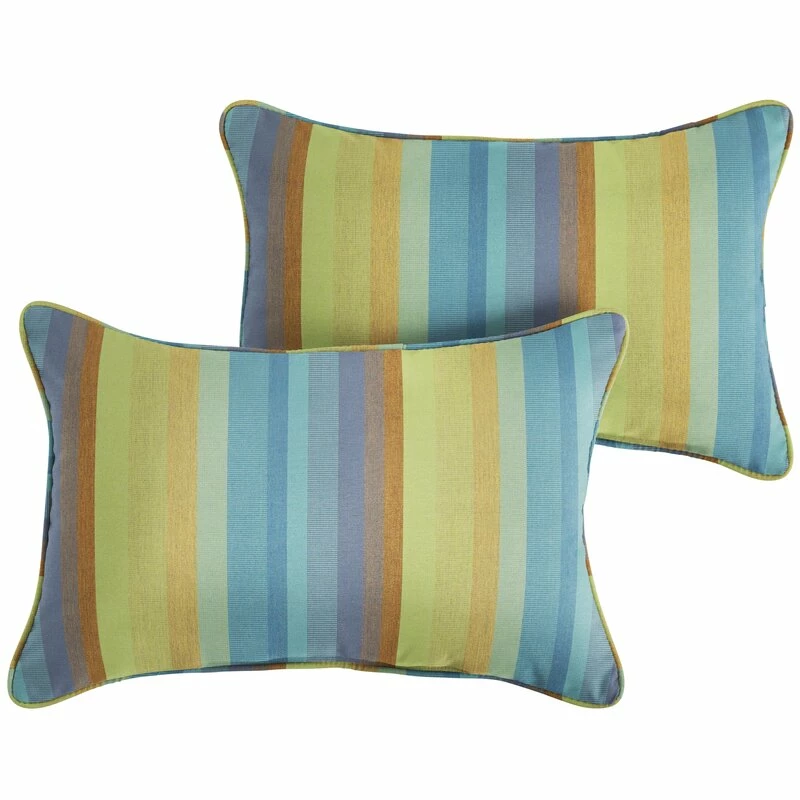 Boynton Striped Sunbrella® Indoor/Outdoor Throw Pillow 1 Boynton Striped Sunbrella® Indoor/Outdoor Throw Pillow