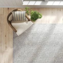 Bronner Casual Braided Gray/White Indoor/Outdoor Rug -BirchLane Sales Store BronnerCasualBraidedGray2FWhiteIndoor2FOutdoorRug 2