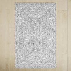 Bronner Casual Braided Gray/White Indoor/Outdoor Rug