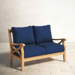 Brunswick 52'' Teak Outdoor Sofa -BirchLane Sales Store Brunswick522727TeakOutdoorSofa 3