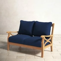 Brunswick 52'' Teak Outdoor Sofa -BirchLane Sales Store Brunswick522727TeakOutdoorSofa 4