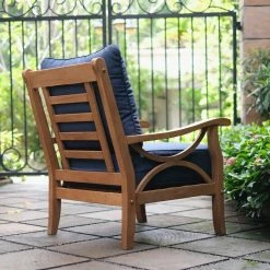 Brunswick Teak Outdoor Lounge Chair -BirchLane Sales Store BrunswickTeakOutdoorLoungeChair 2