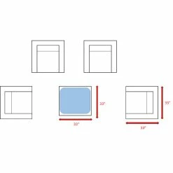 Burlison Resort Fully Assembled 5 Piece Patio Chair With Cushions And Ottoman -BirchLane Sales Store BurlisonResortFullyAssembled5PiecePatioChairwithCushionsandOttoman 4