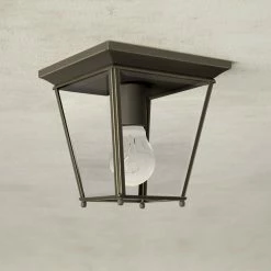 Calais Transparent Outdoor Flush Mount