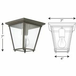 Calais Transparent Outdoor Flush Mount -BirchLane Sales Store CalaisTransparentOutdoorFlushMount 3