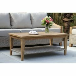 Carlton Teak Outdoor Coffee Table -BirchLane Sales Store CarltonTeakOutdoorCoffeeTable 1