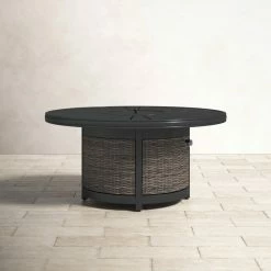 Cassara 25'' H X 52'' W Propane Outdoor Fire Pit Table
