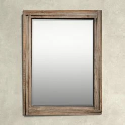 Chanler Rectangle Wood Wall Mirror